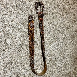 Never worn gorgeous belt with glittering gold colored rhinestones and crosses